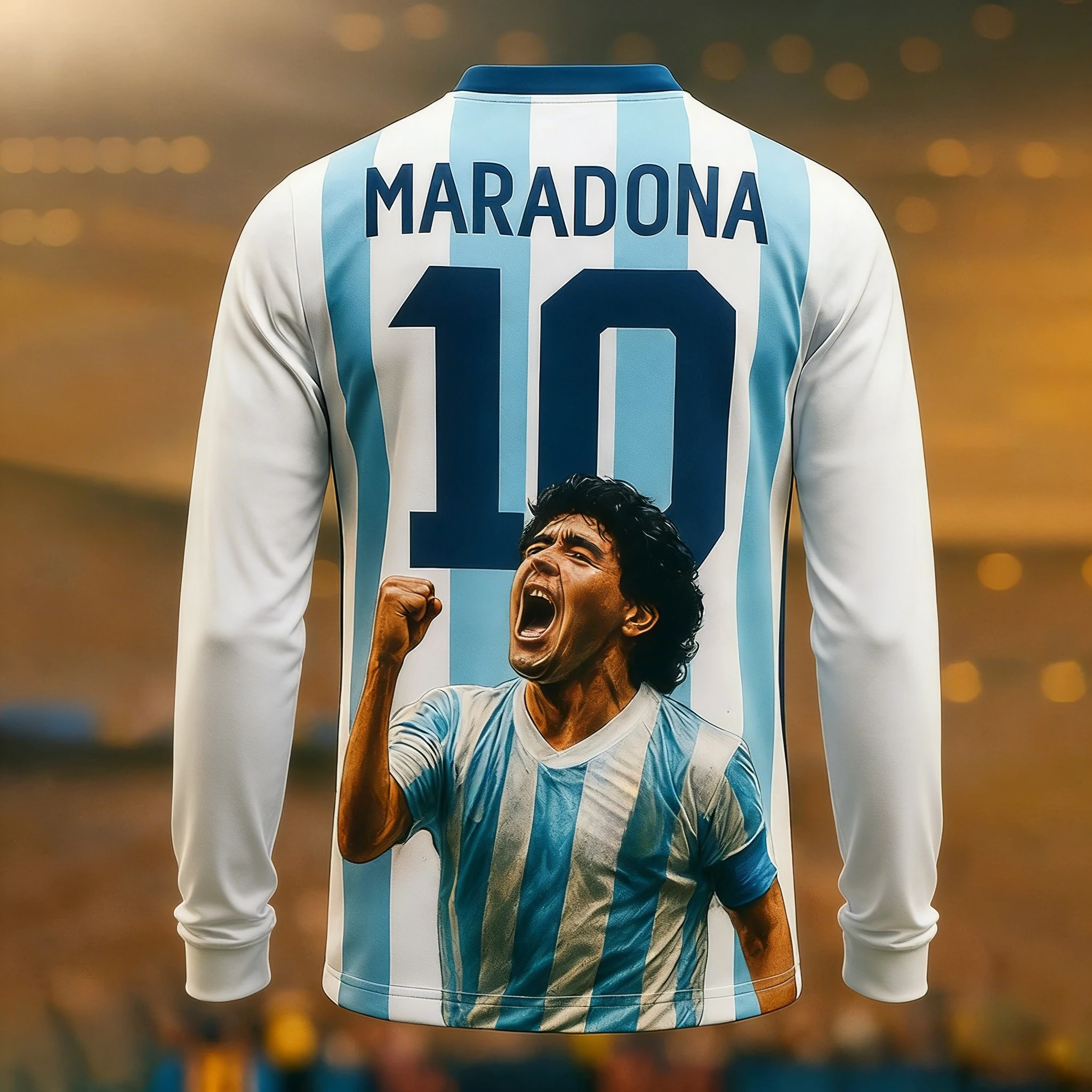Unisex Quick Dry Long Sleeve T Shirt Men Women Maradona No.10 3D Portrait Print Casual Tee Breathable Sports Athletic Tops Y2k
