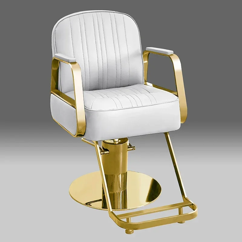 

Chair Hair Salon Hydraulic Pump Shampoo Luxury Makeup Professional Aesthetic Barber Armchairs Vintage Chairs Barbing Saloon