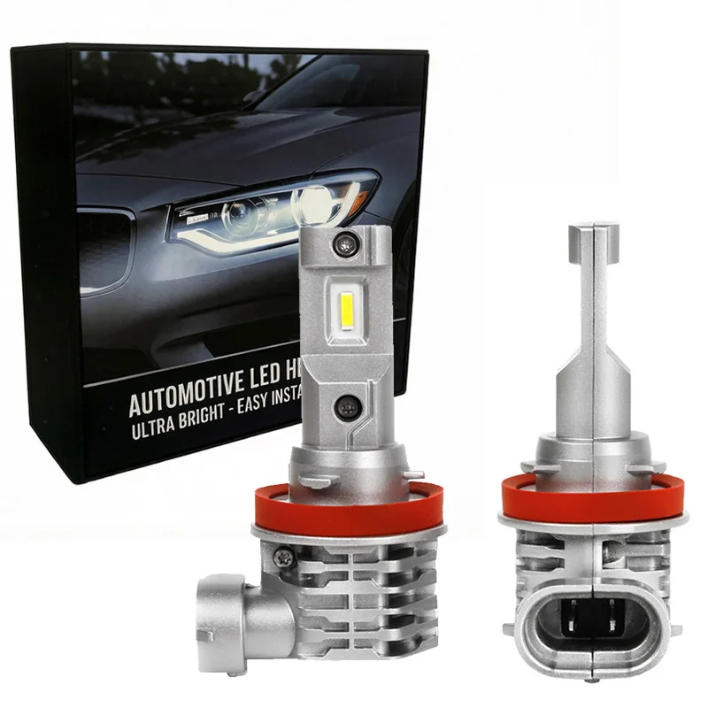 

2pcs LED Headlight H11 H8 H9 CANBUS Super Bright Car Auto Bulb Lamp Lights 6000K White Turbo Auto Automobile Headlamp Plug&Play