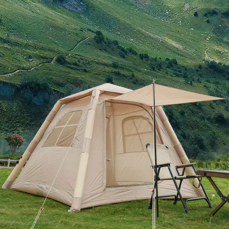 

Portable Outdoor Camping Inflatable Tent with Oxford Fabric Quick Setup and Rainproof/Waterproof Easy to Carry