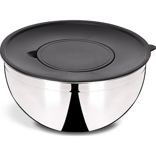 Cooker Steel Deep Lid Mixing Container 24 cm