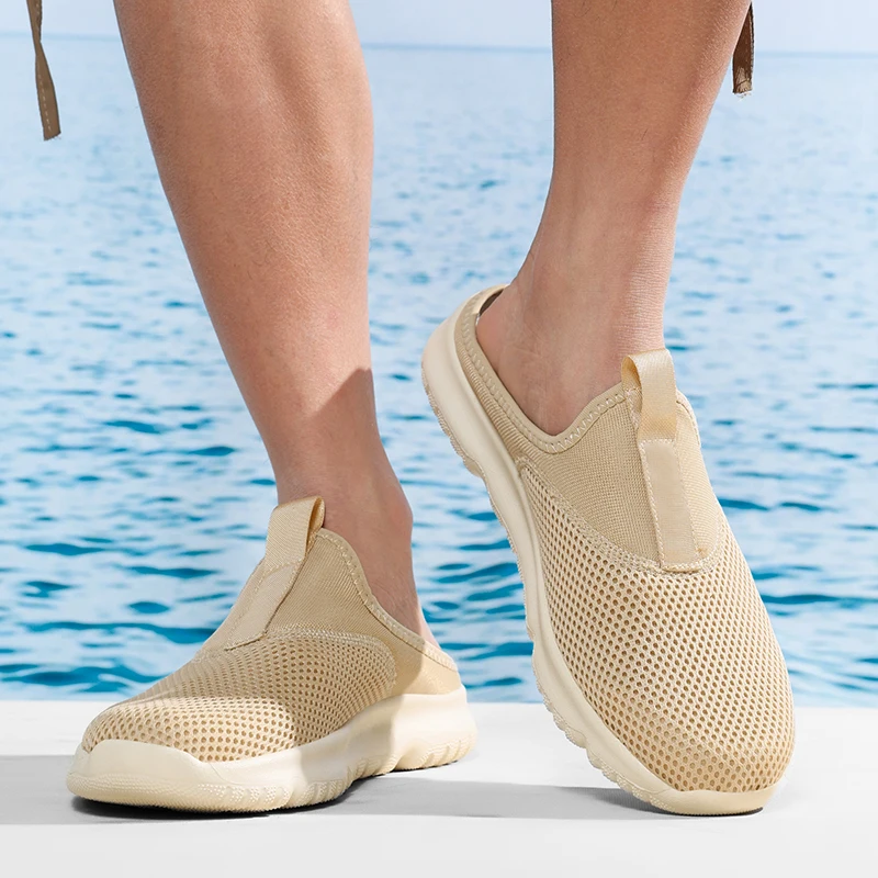 Męskie buty całoroczne, kapcie, miękkie męskie sneakersy, buty outdoorowe dla mężczyzn.