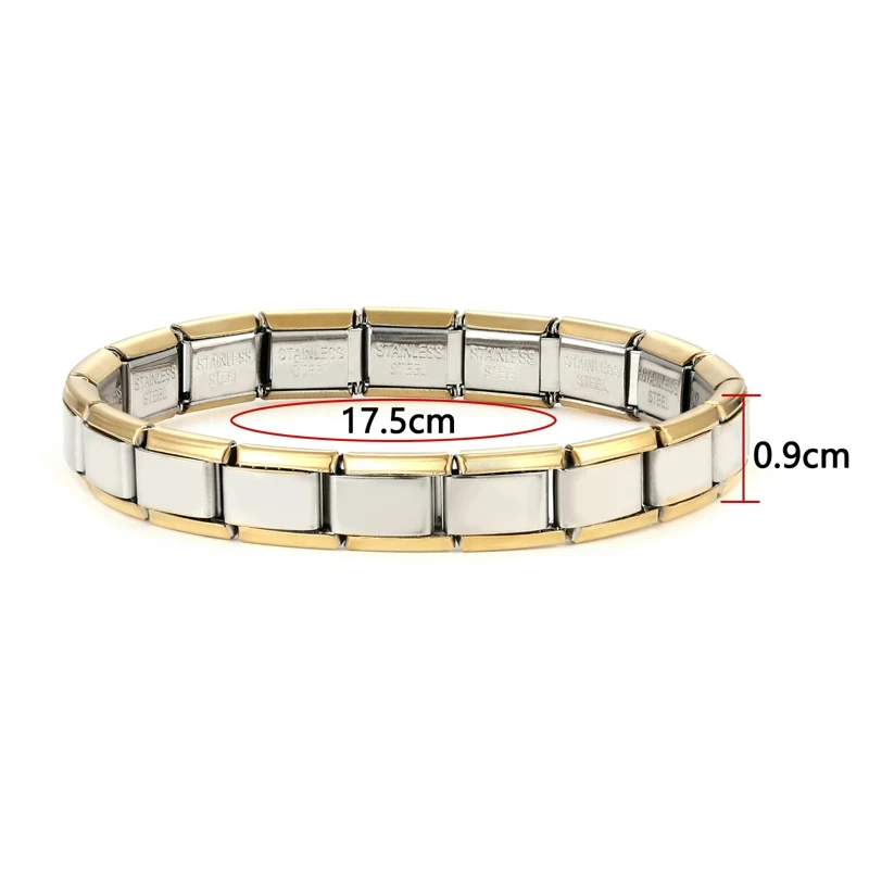 Christmas Charm Bracelet Fashion Itanlian Elastic Charm Stainless Steel Bracelet Bangle Couples Valentine\'S Day Jewelry Gifts