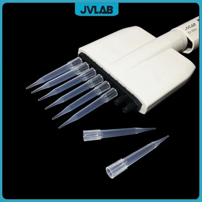 Pipette Tips 300uL Plastic White Tip For For Multi-channel Pipetter 50-300 uL Diameter 5mm For Multi Channel Pipettor 1000PCS