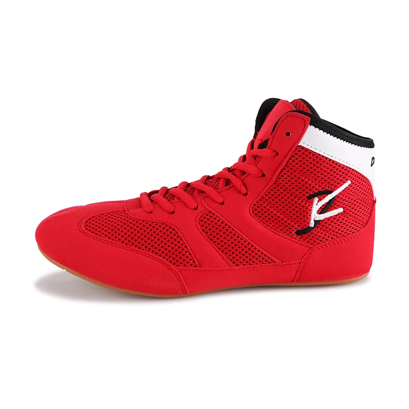 

Unisex High Top Boxing Wrestling Boots Breathable Mesh Training Competition Shoes