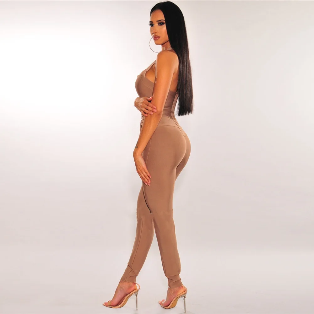 بلا أكمام الرسن Bodycon بذلة للنساء ، Hips ضمادة ، ارتفاع الشارع ارتداء ، ملهى ليلي الزي الطرف ، الأسهم وصول جديد