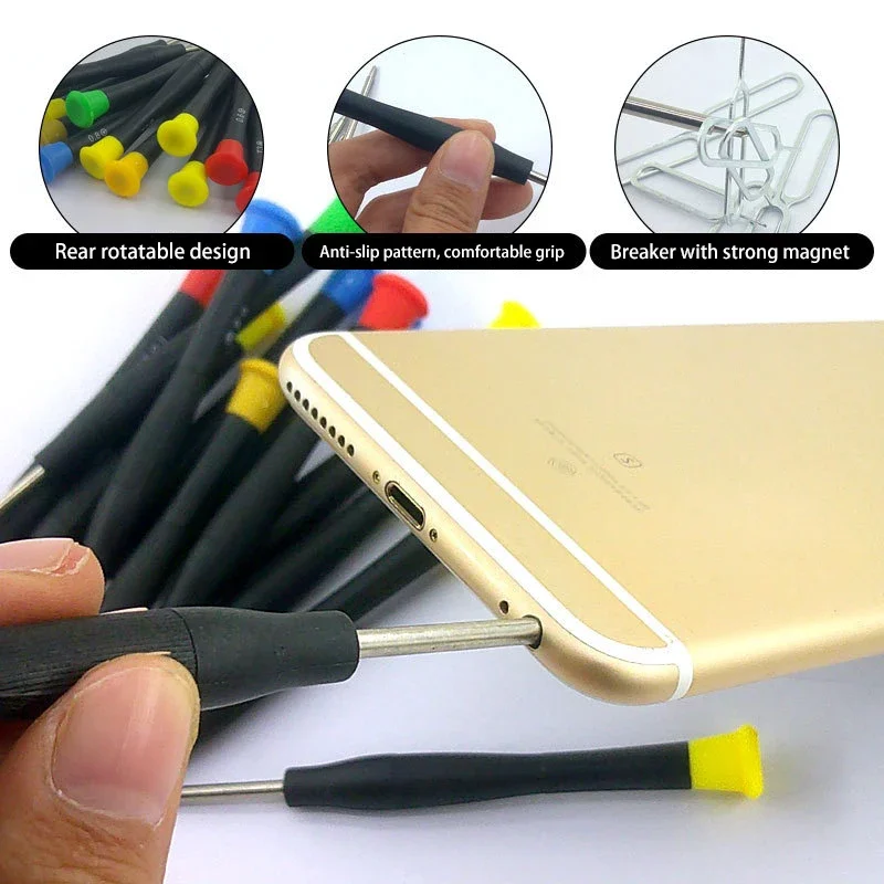 Kit de reparación de teléfonos móviles de 40/42 en 1, set de destornilladores multifunción para desmontaje de iPhone 2