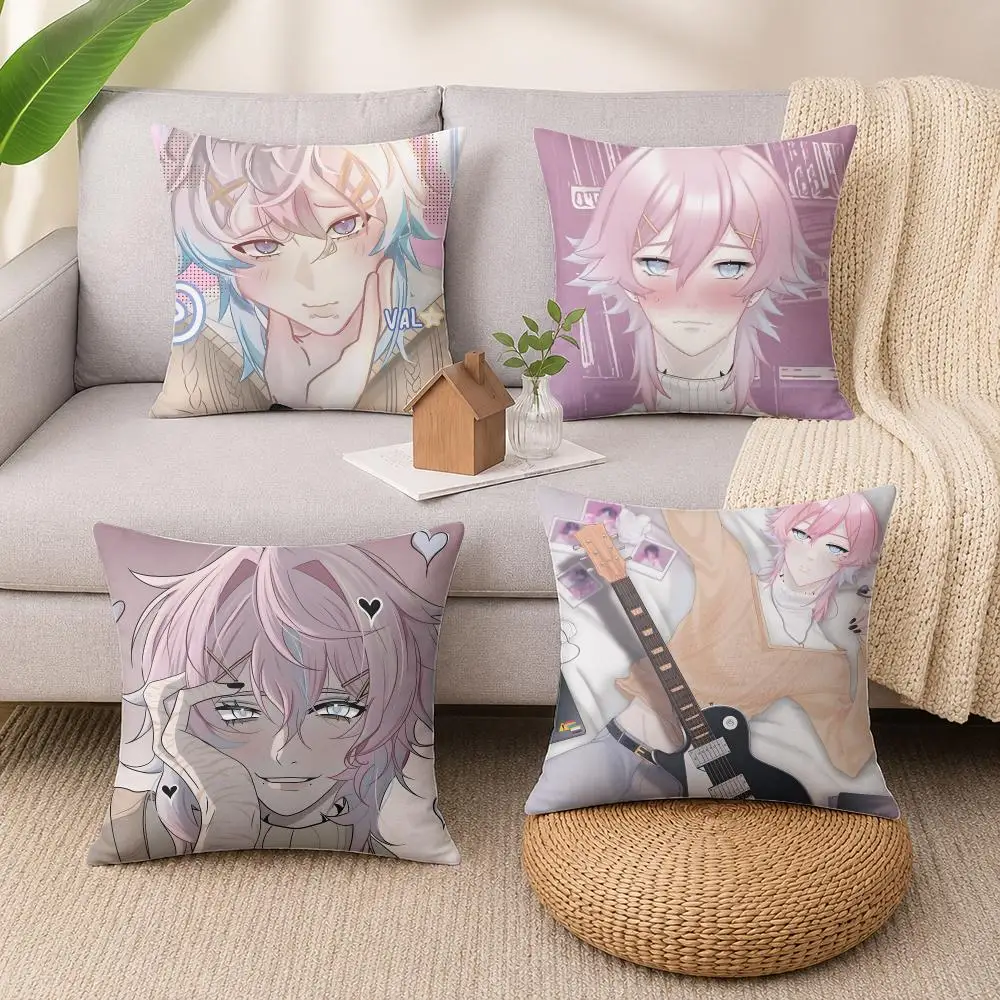 Ren 14 D-Days with You Cushion Cover Soft Short Plush Pillow Cases Hidden Zipper Cutecore Sofa Bedroom Home Decor Gift