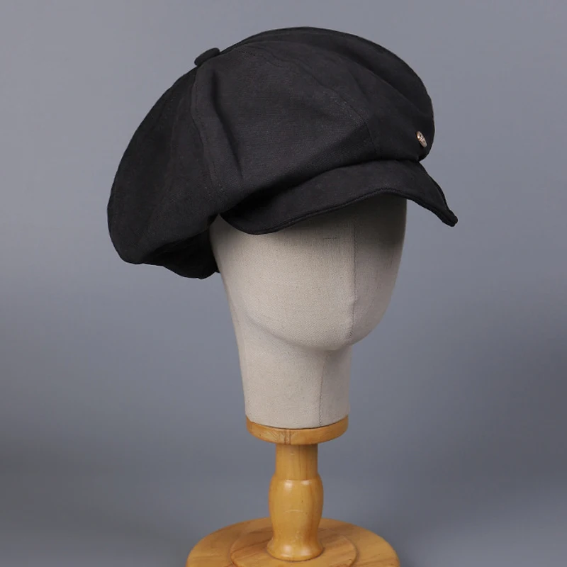 

Octagonal Cap Women Hat Newsboy Painter Spring Autumn Accessory For Outdoor Holiday