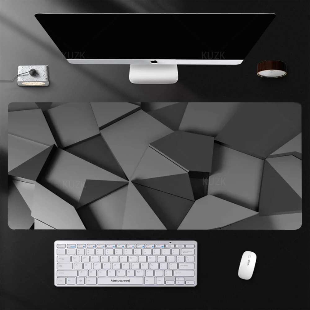 

3d Black Gold Marble Art Desk Mat, Aesthetic Black Abstract Mouse Pad ,Large Gaming Mouse Pad Computer Keyboard Mat Accessories