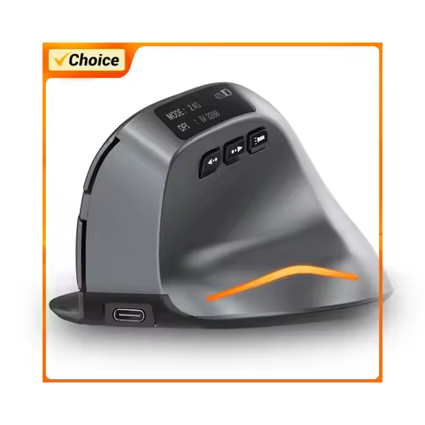 3200DPI Wireless Gaming Mouse Ergonomic Vertical Gaming Mouse 8 Buttons 2.4G Rechargeable for PC Laptop for Office Home