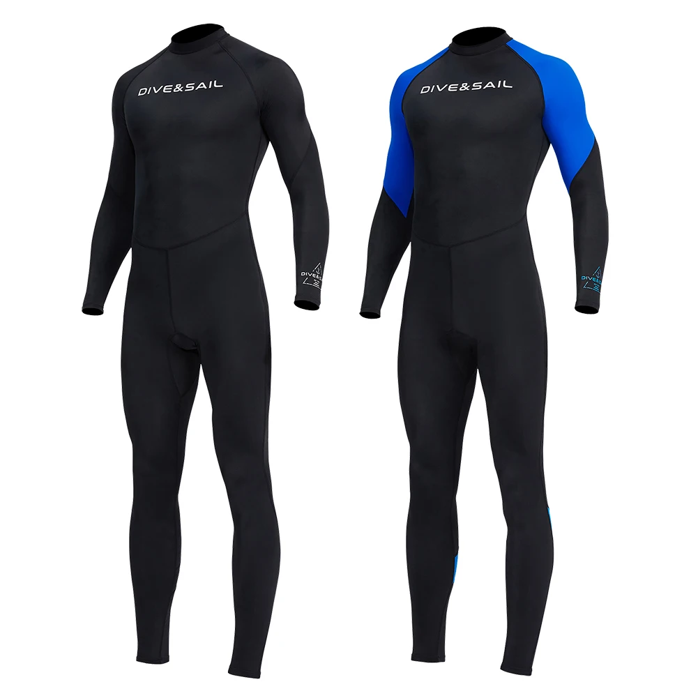 Thin Sunscreen 0.5mm Surf Scuba Diving Suit Wetsuit Long Sleeve Fission Hooded one Pieces For Men Snorkeling Swimsuit