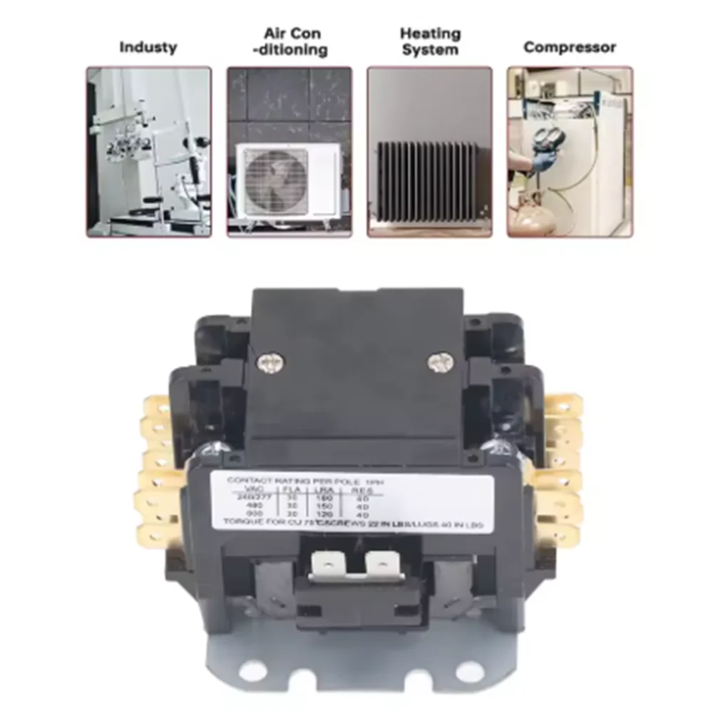 Air Conditioner AC Contactor LCK3 1P 2P 25‑40A 220V HVAC Compressor Magnetic Contactor