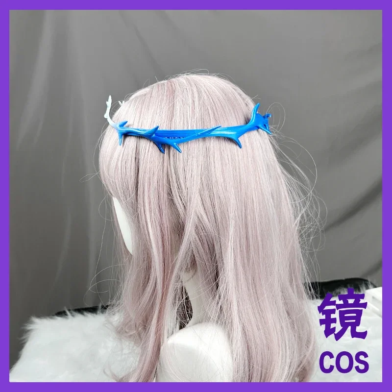 Cartethyia halo gradiente colorido onda wuthering cosplay headwear adereços acessórios para halloween natal festa extravagante