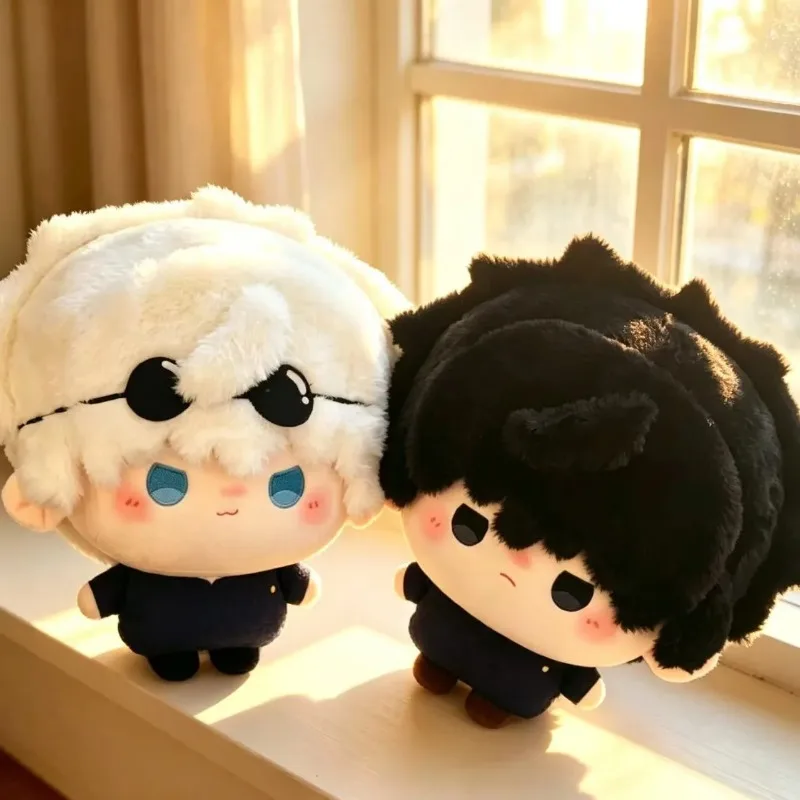 Hot New Cute 35cm Jujutsu Kaisen Colleagues Satoru Gojo Fushiguro Megumi Ambitus Big Head Cotton Toy Cartoon Gifts