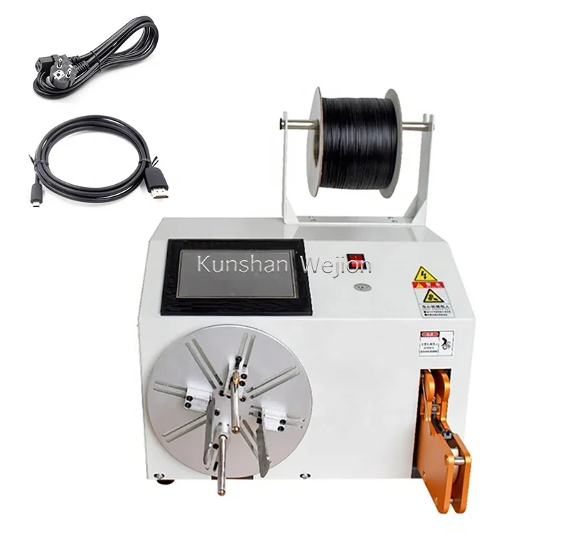 

2155 Automatic nylon cable tie machine wire measuring cutting binding tying spool coil winding machine With Meter Counting