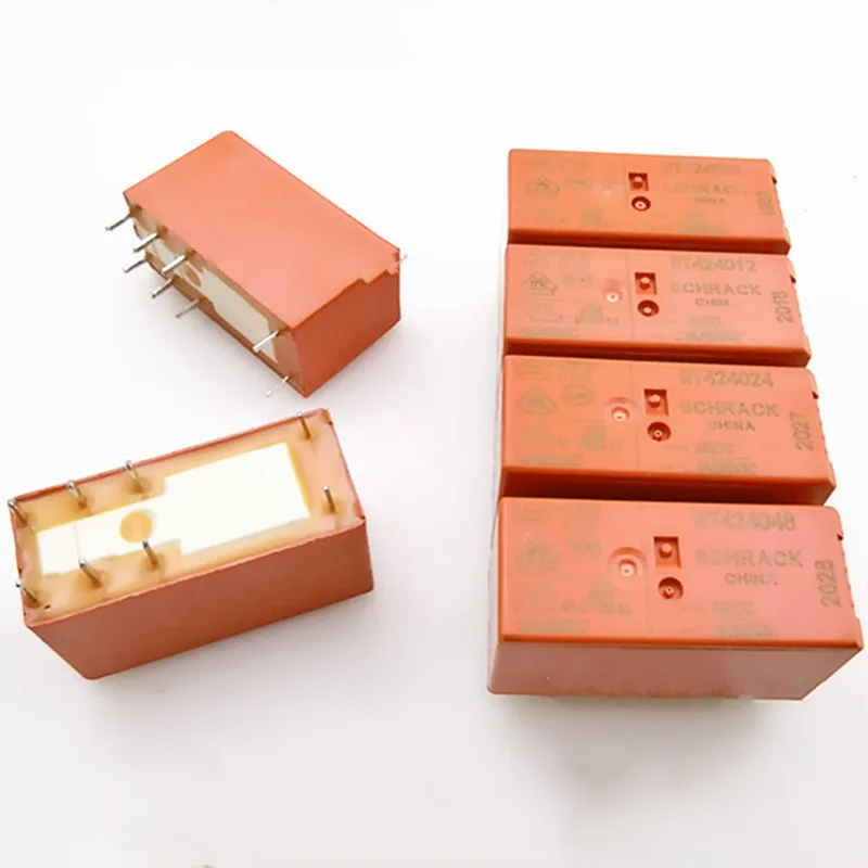 5pcs 100%Original New RT424005 RTE24005 5VDC RT424012 RTE24012 12VDC RT424024 RTE24024 24VDC 8A250VAC 8PINS Power Relay