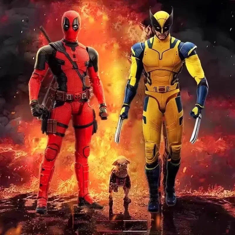 SHF 15cm Universe Deadpool And Wolverine Action Figures Model Desktop Decoration Trendy Toy Collectible Boy Holiday Gifts