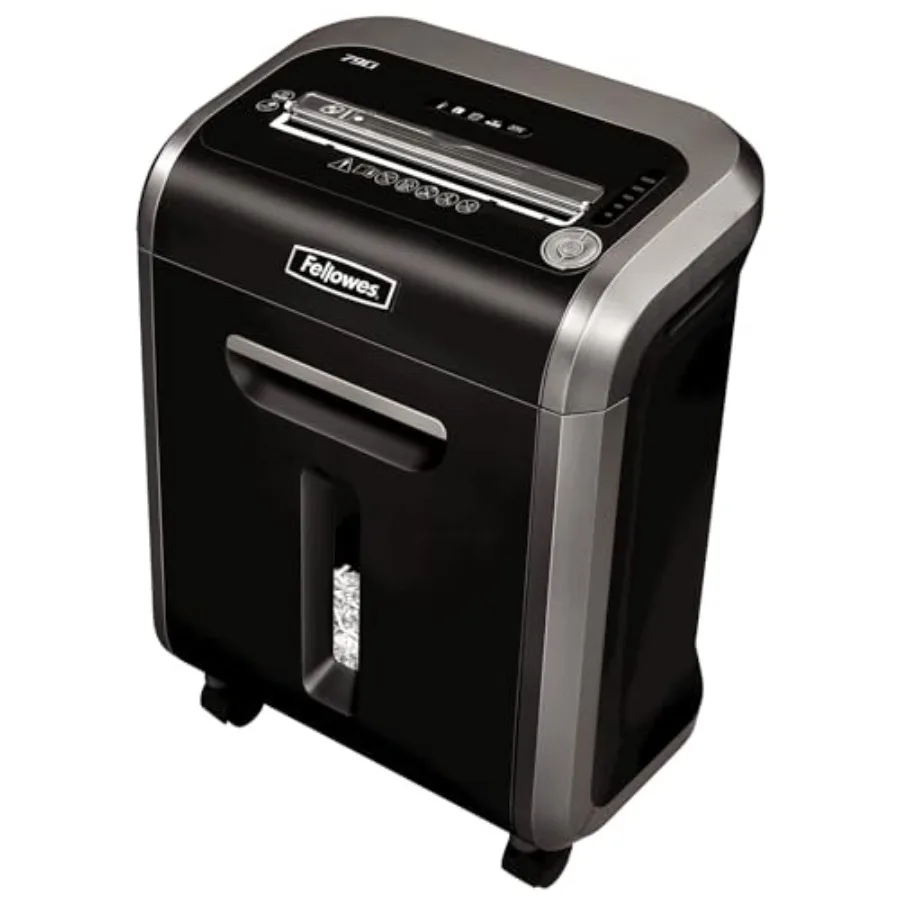 

Powershred 79Ci 16-Sheet 100% Jam-Proof Heavy Duty Crosscut Paper Shredder Machine for Office and Home Black/Dark Silver 322791