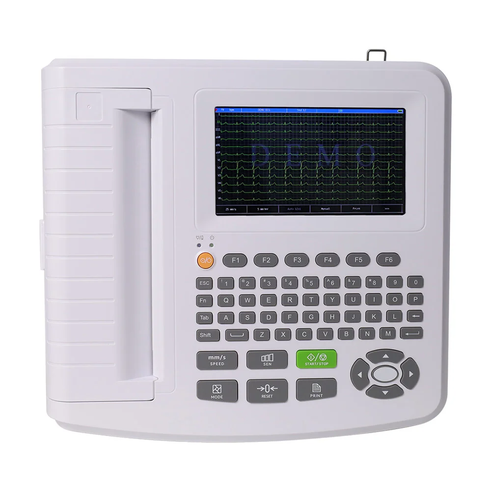 CONTEC ecg1201g digital full keyboard ecg machine 12 channel monitor ecg device