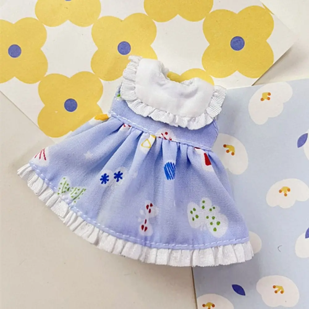 Abiti stampati fatti a mano Moda 6 stili Abiti per bambole Abiti Accessori Vestiti per bambole Gonna per bambole 1/11 OB11/per 1/12 BJD