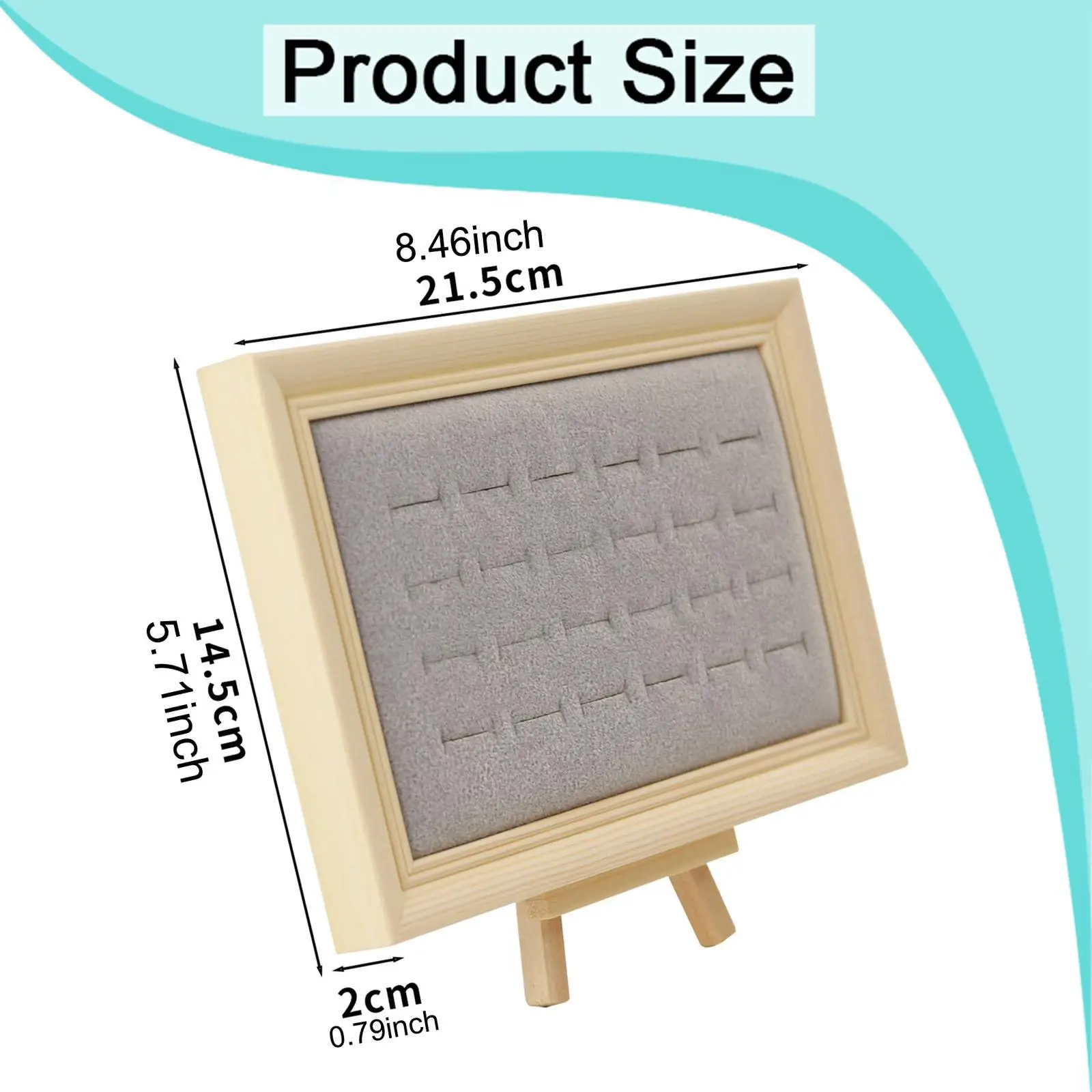 علبة عرض خاتم المجوهرات منظم الأقراط على سطح الطاولة لمتجر المنزل #6