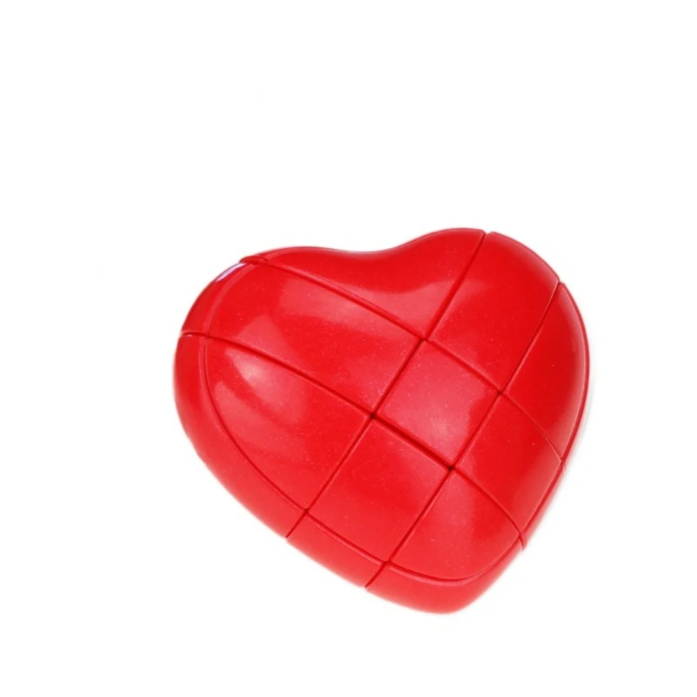 YongJaguar-Cubes magiques d'amour rouges pour enfants, Cubes magiques, Personnalité intéressante, Jouets pour enfants, Anniversaire, Noël, 3x3x3