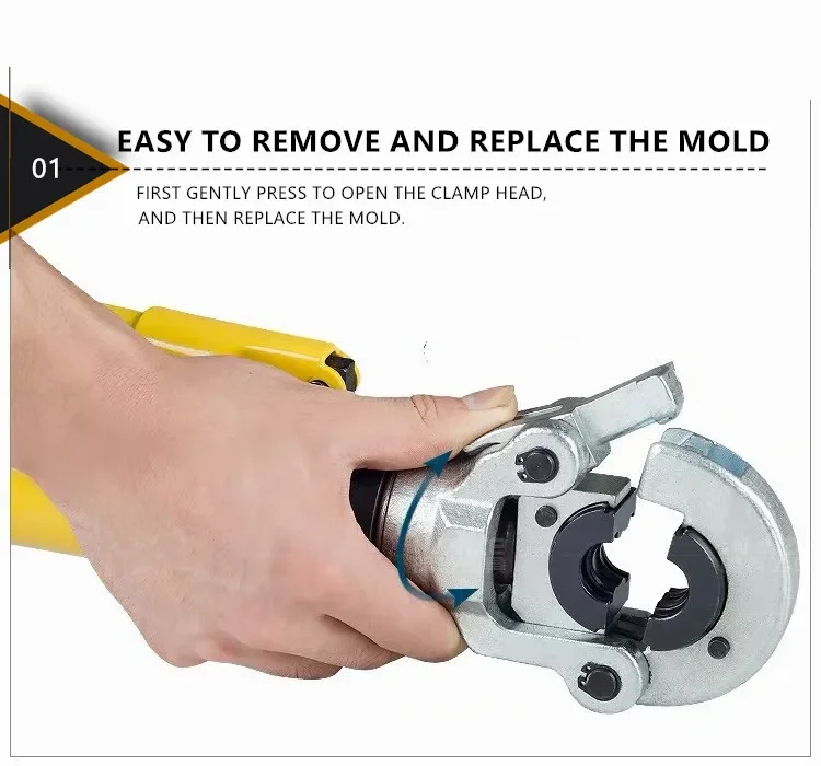 

Portable CW1632 Hydraulic Tools Manual Copper Pipe Press Tool With Steel U TH M VUS Crimping Dies Stainless Steel Hvac Plumbing