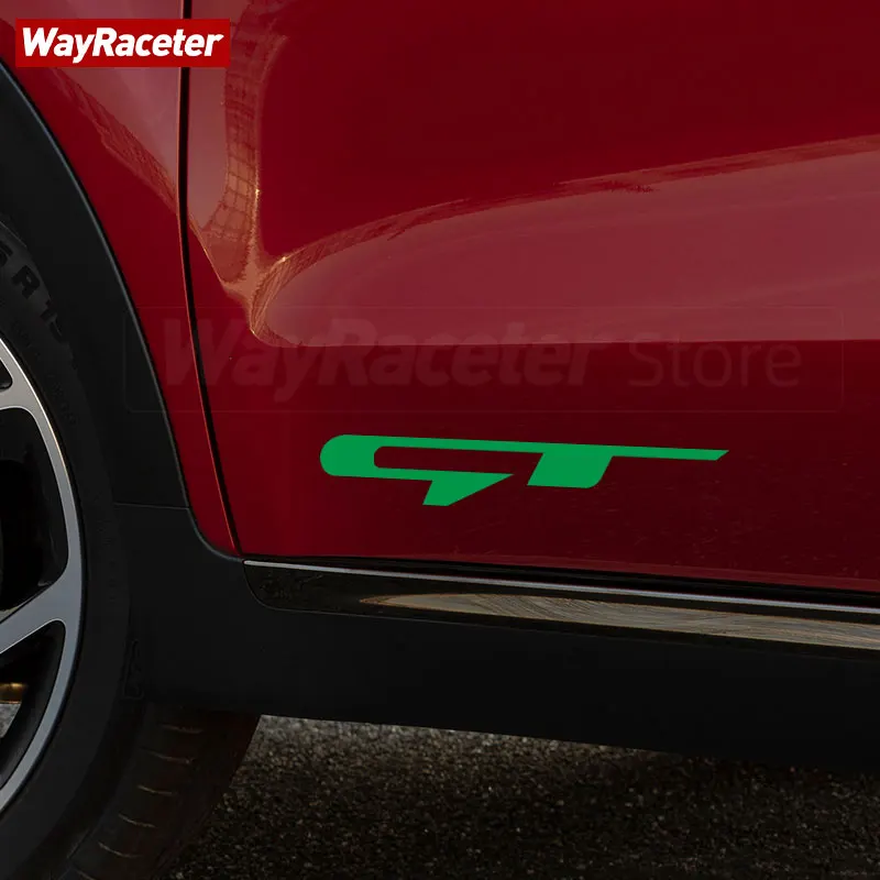 2 Pcs Door Side Sticker Fender GT Line Graphics Decal  For Kia Sportage Forte K3 K5 Ceed Rio Sorento Stinger Picanto Morning - view 5