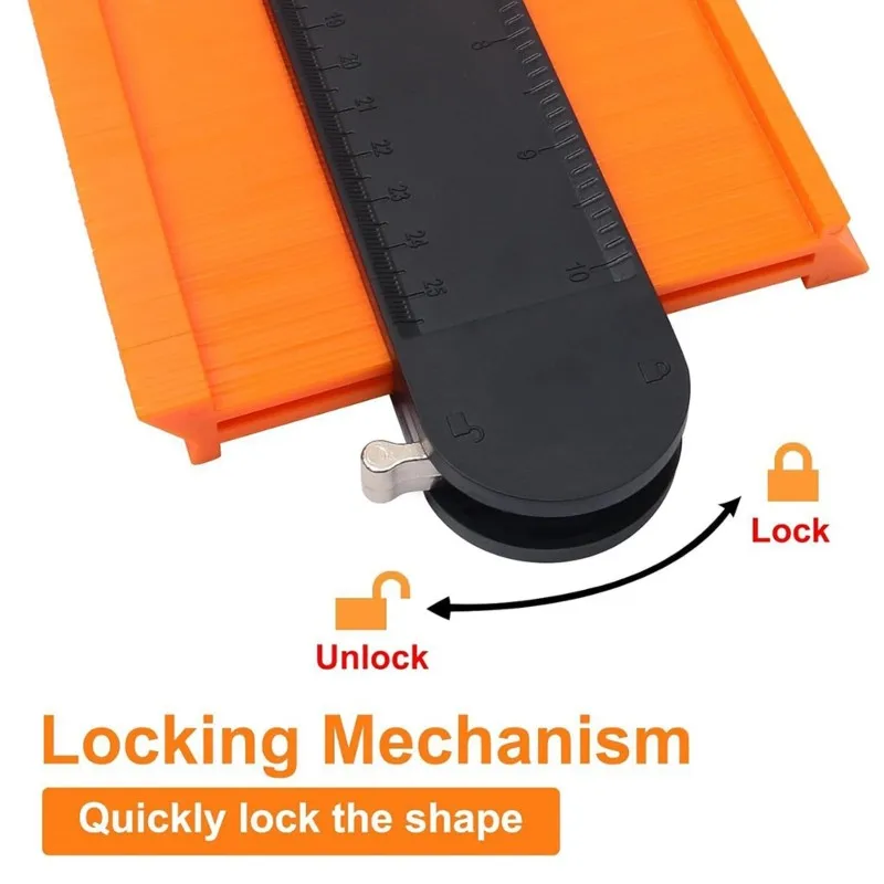 M11K-Contour Gauge 10 Inch Adjustable Lock-Precision Tool-Irregular Shape Copying Duplicator