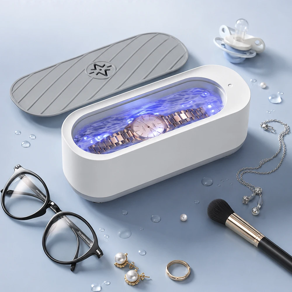 1PC Multi-Purpose Care Ultrasonic Cleaner For Small Tools Watches Jewelry Accessories Ring Necklaces Earrings Eyeglasses