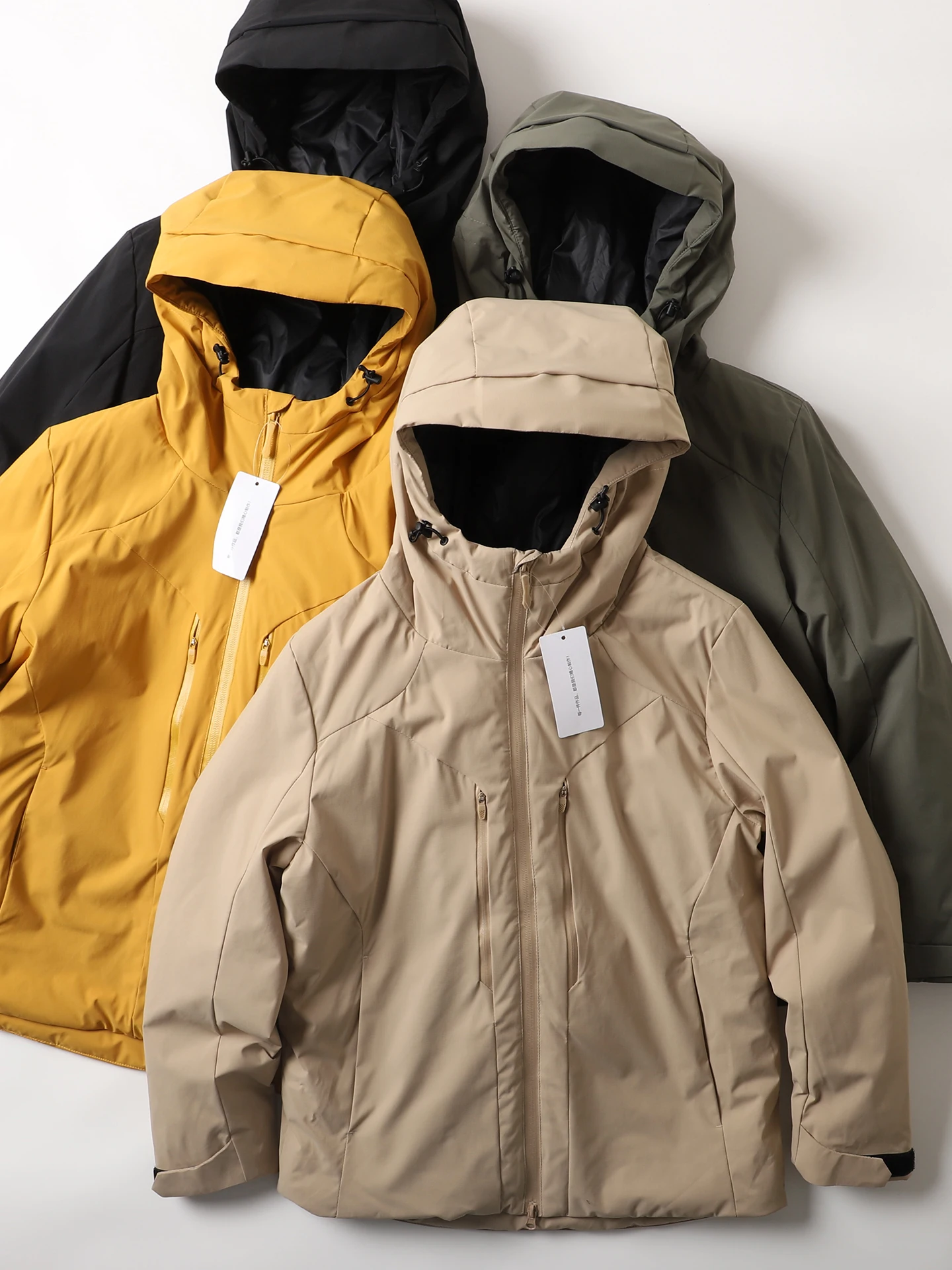 

Легкая функциональная ветрозащитная водонепроницаемая теплая хлопковая куртка с капюшоном для мужчин, для активного отдыха и повседневной носки