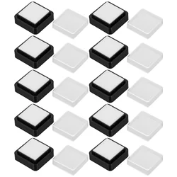 10 Pcs DIY Printing Mud Stamp Pad Ink Pads with No Empty for Card Stamping Mini Inking