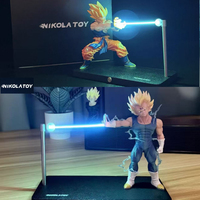 In Stock NikolaToy Dragon Ball Son Goku Kame Hame Ha Night Touch Magnetic Lamp Model Ornament Anime Peripheral Toys Gifts