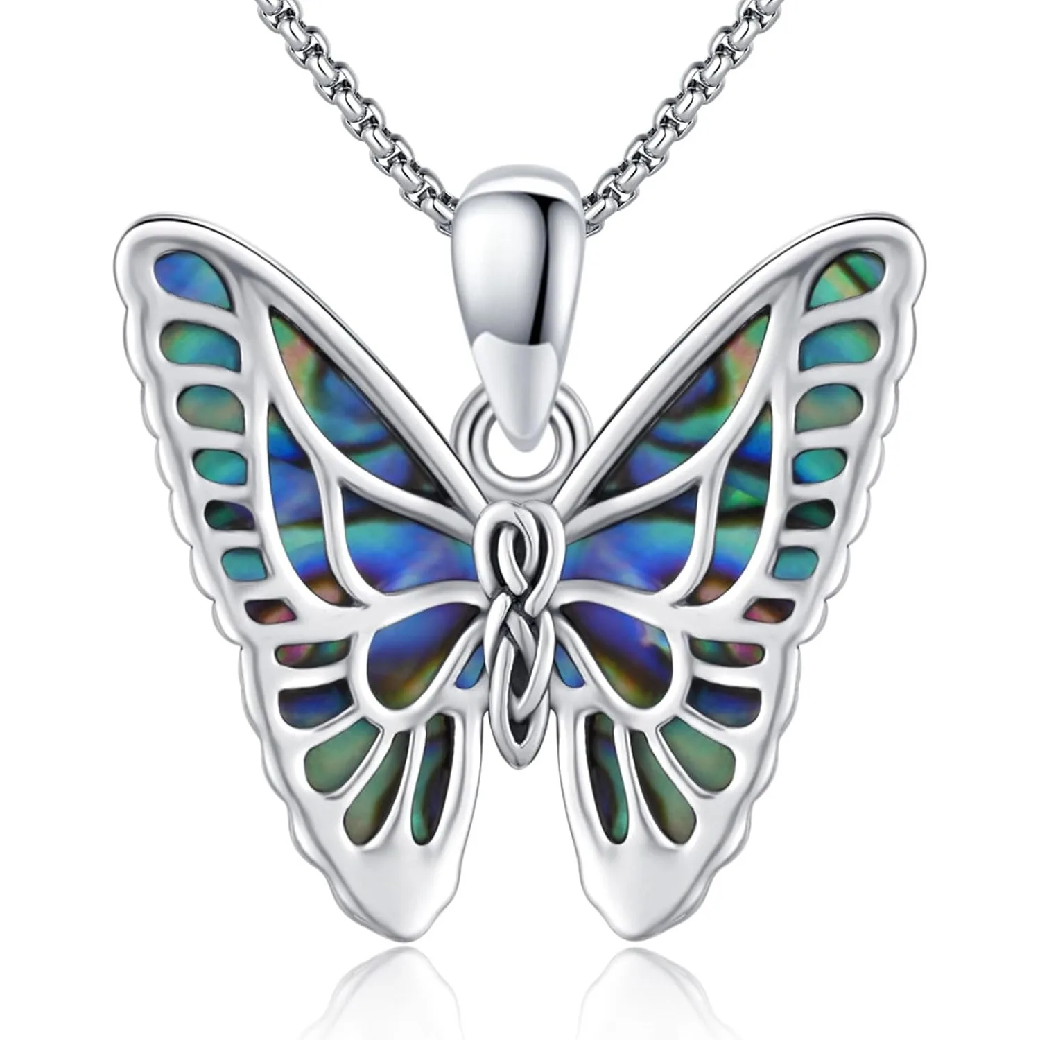 

Butterfly Necklace for Women, 925 Sterling Silver Animal Jewelry Dainty Necklace Butterfly Pendant Jewelry Butterfly Necklace