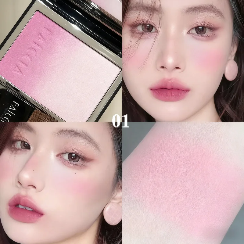 Gradient Color Blusher Pearlescent Glitter Multi-purposes Expansive Color Blusher Highlight Contour Shadow Cosmetics Makeup