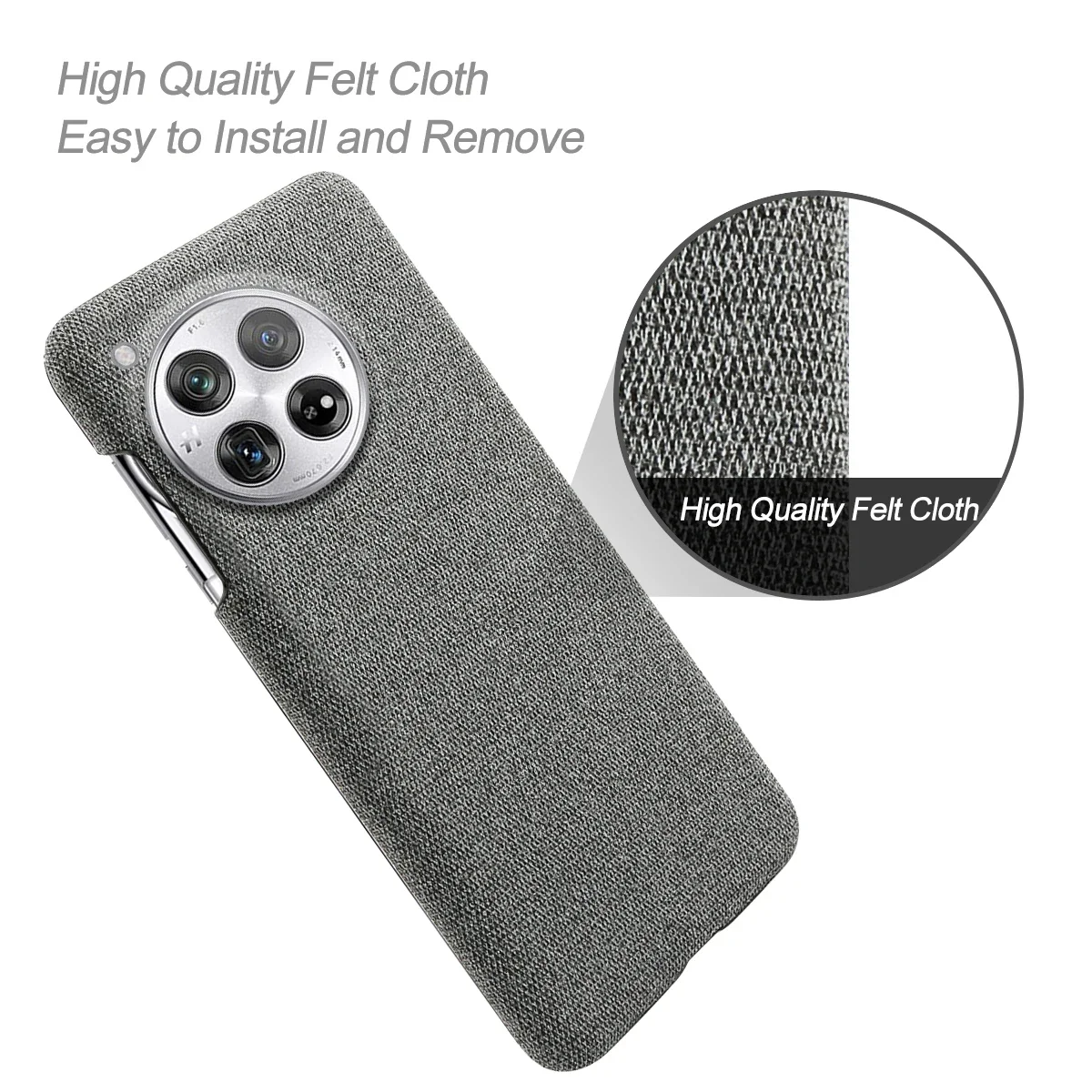 For OnePlus 12 Case Luxury Fabric Antiskid Cover For One Plus 1+ 12 5G 6.82