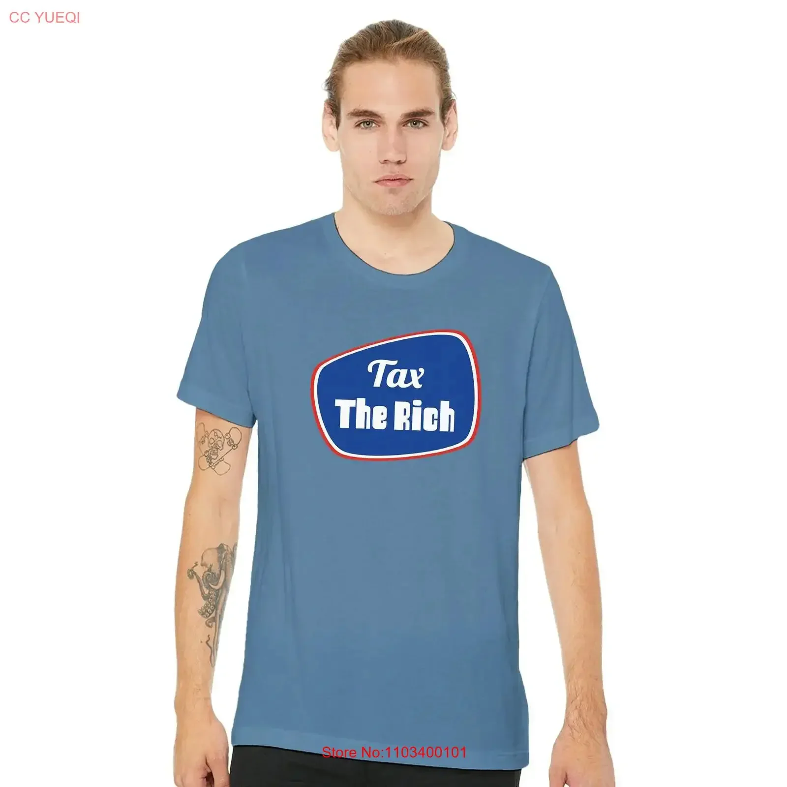 T-shirt Social Justice Tax the Rich, pour une société équitable, pour une lutte contre la richesse et l'égalité, respectueux de l'environnement, manches longues ou courtes, doux