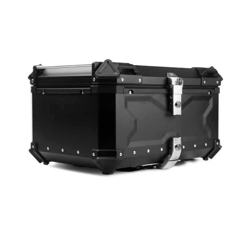 

80L Universal Motorcycle Aluminum Alloy Rear Trunk Luggage Case Quick Release Electric Motorbike Waterproof Tail Box Storage Box