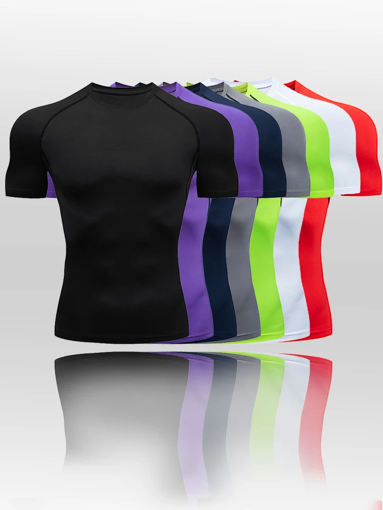 Rashguard Fitness for Men, Gym Sports T-Shirt,  Running Sweatshirt, Outdoor Mountaineering, OutdoorTraining, High Quality