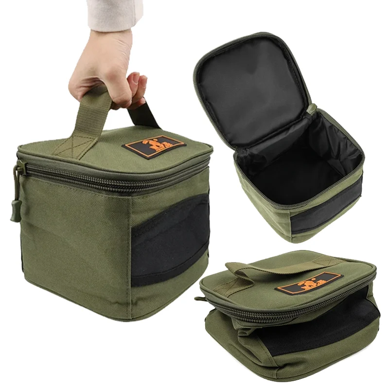 

2026 Universal Fishing Accessories Reel Bag Green Durable Storage Oxford fabric Portable Tackle Pouch for 500-10000 Series1 PCS