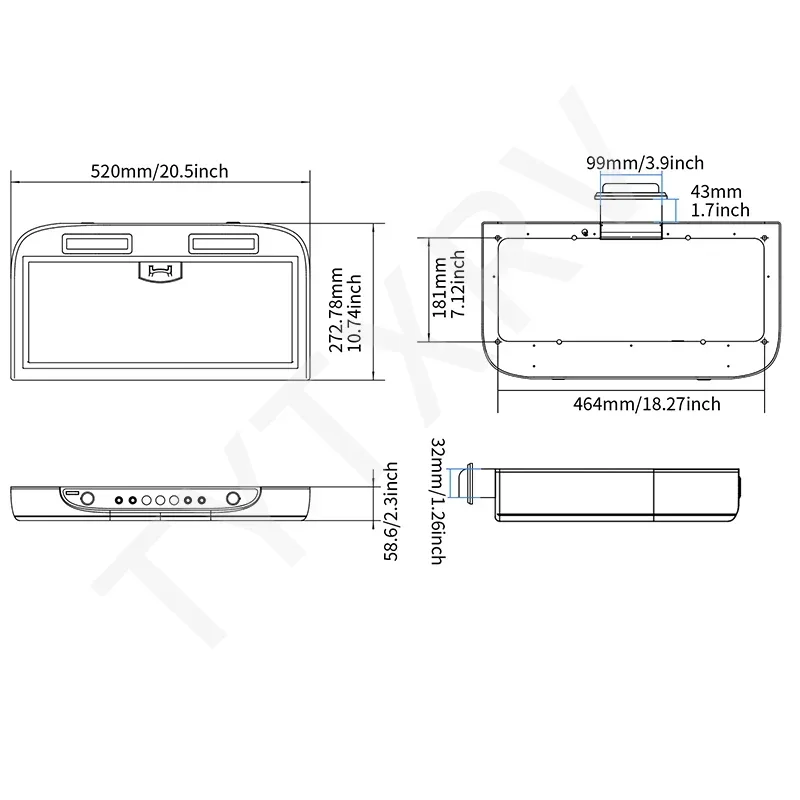 FreeShip Stock 12V Car Kitchen Range Hood Stainless Steel With LED Removable For Cleaning Caravan Motorhome Camper Range Hood