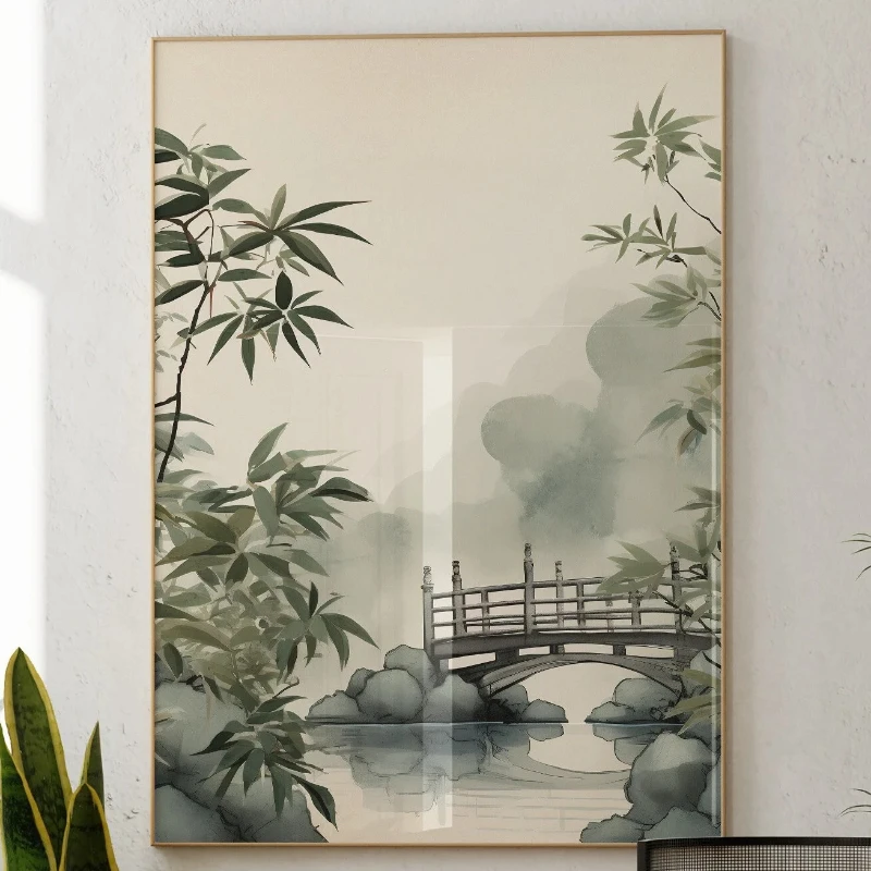 Japandi Wall Art Minimal Botan - Japanese Zen Lifestyle reseña y precio