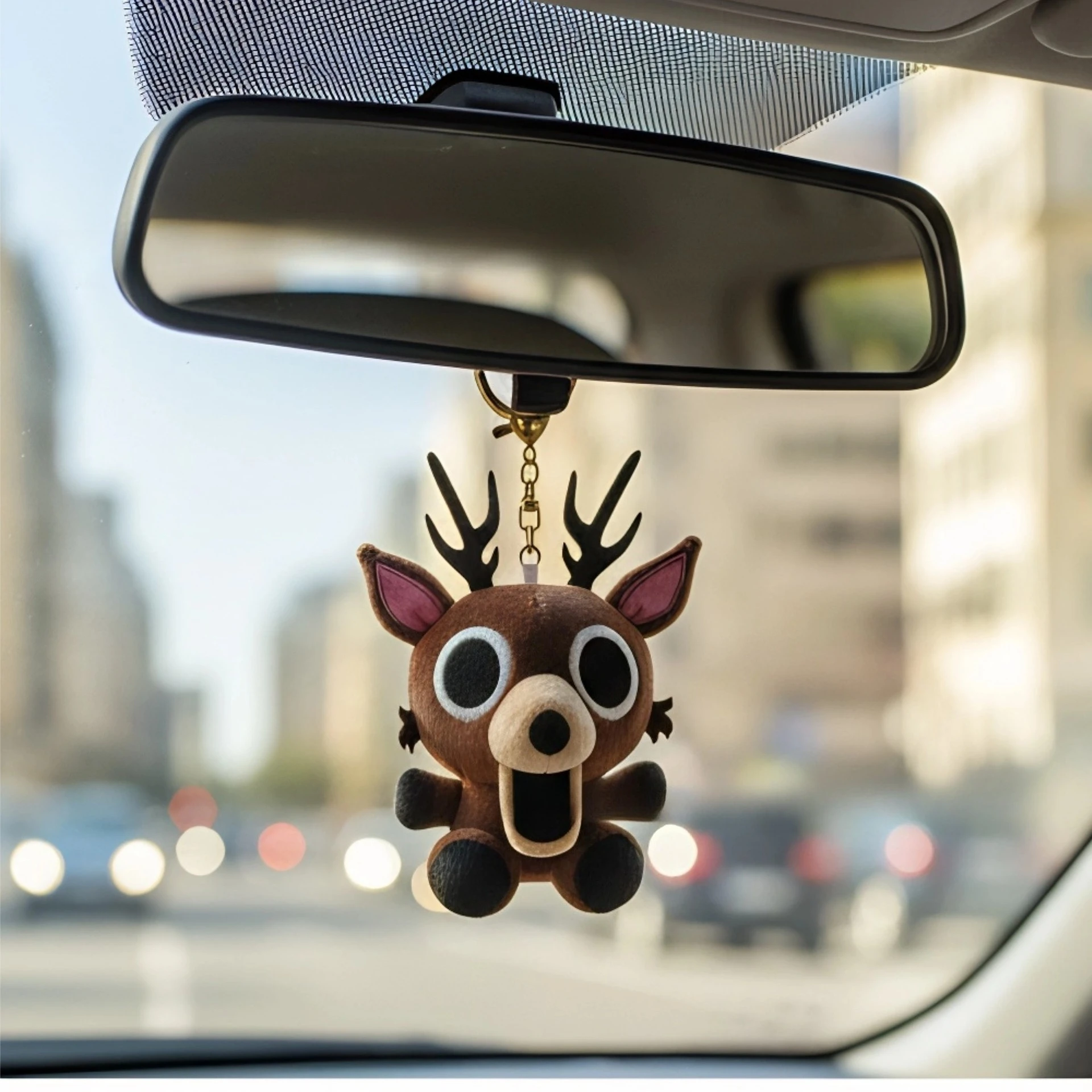 

Baby 99 ночей в лесу, плюшевый кубический олень, плюшевая забавная игра, 2025, милая кукла-олень, зеркало, подвесной декор, аксессуары для салона автомобиля