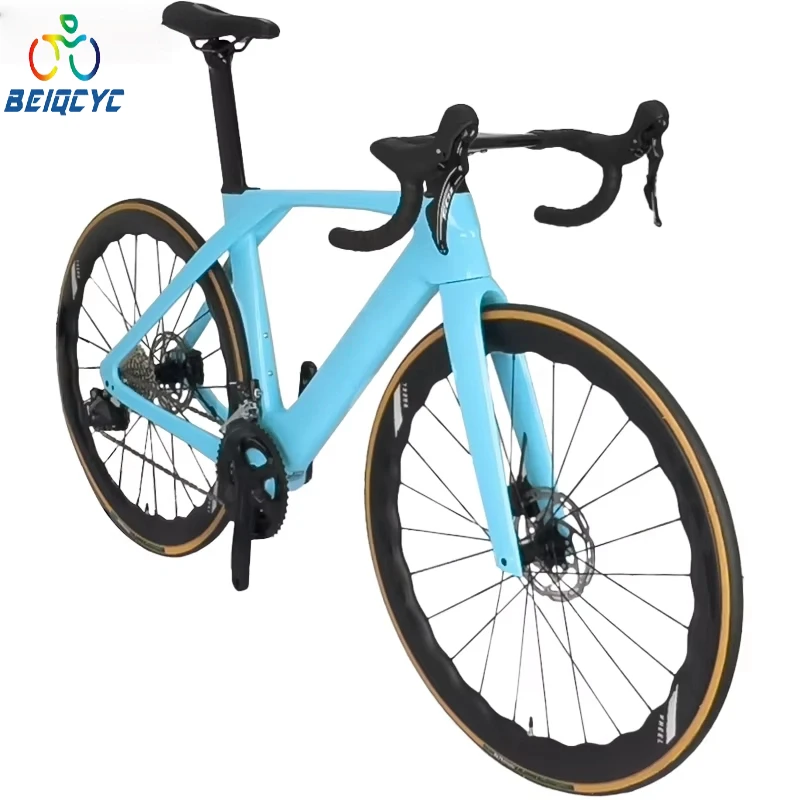 

Шоссейный велосипед из углеродного волокна, 24-скоростные шестерни, карбоновые колеса 700C и дисковые тормоза, гоночный карбоновый дорожный велосипед R7120, групповой комплект