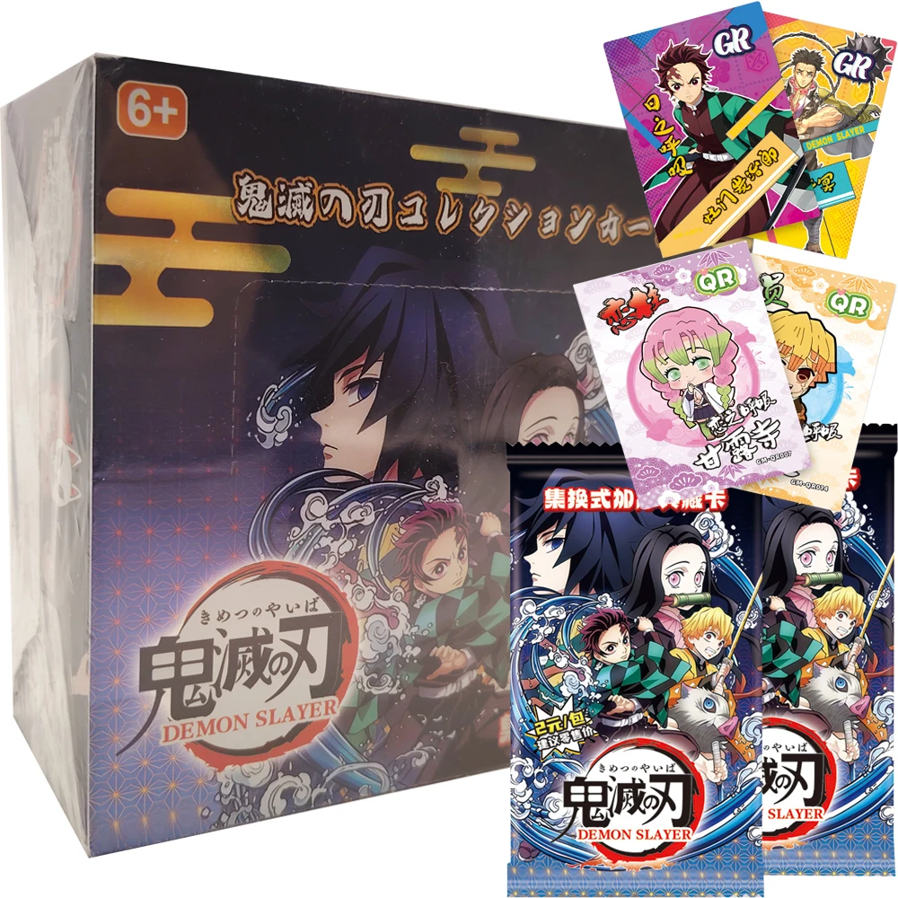 Fantasy Adventure Anime Demon Slayer Collection Cards Kamado Nezuko Agatsuma Zenitsu Cartoon Cute Popular Character Cards Gifts