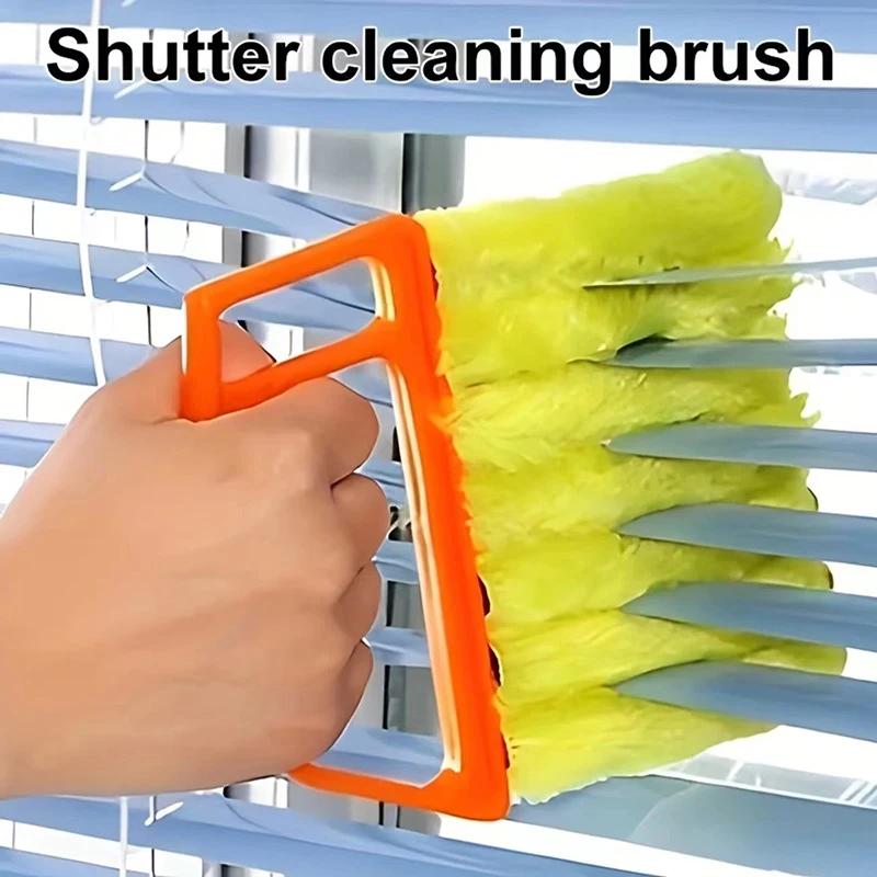 EW New Louver Curtain Cleaning Brush  Detachable Cleaning Brush Vent Brush Car Window Groove Dust Air Conditioner Cleaning Tool