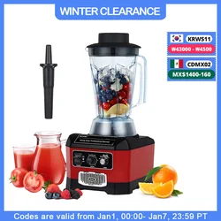 【7 Years Warranty】BPA Free Heavy Duty Professional Commercial Bar Blender Food Mixer Juicer Ice Crusher Smoothie Maker Max 2200W