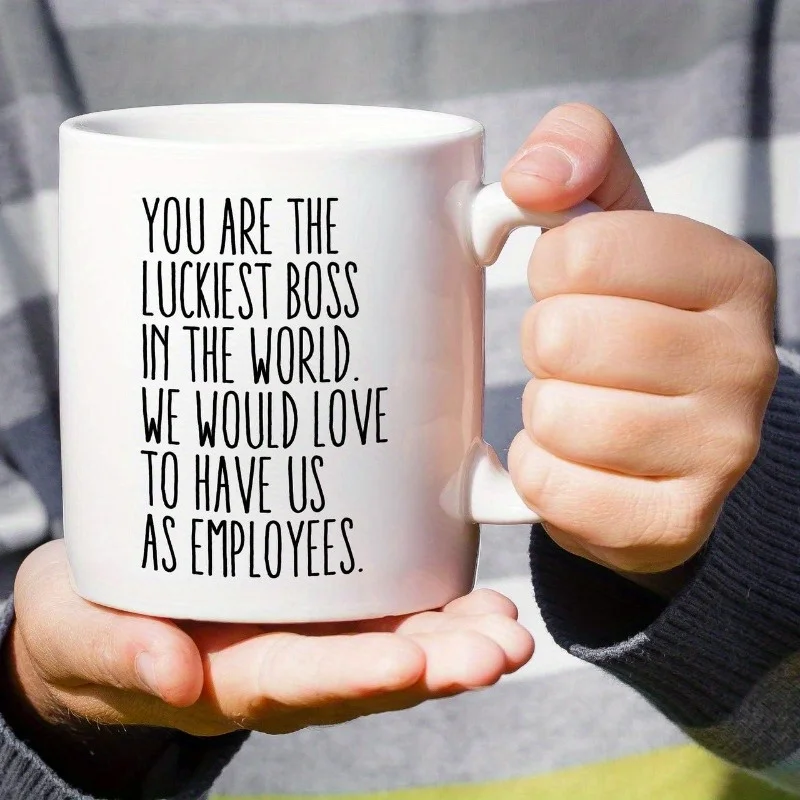 

1pc Unique Funny Mug - Ceramic Coffee Mugs for Bosses - 11oz Humorous, Sarcasm, Inspirational, Motivational Birthday Gifts for F