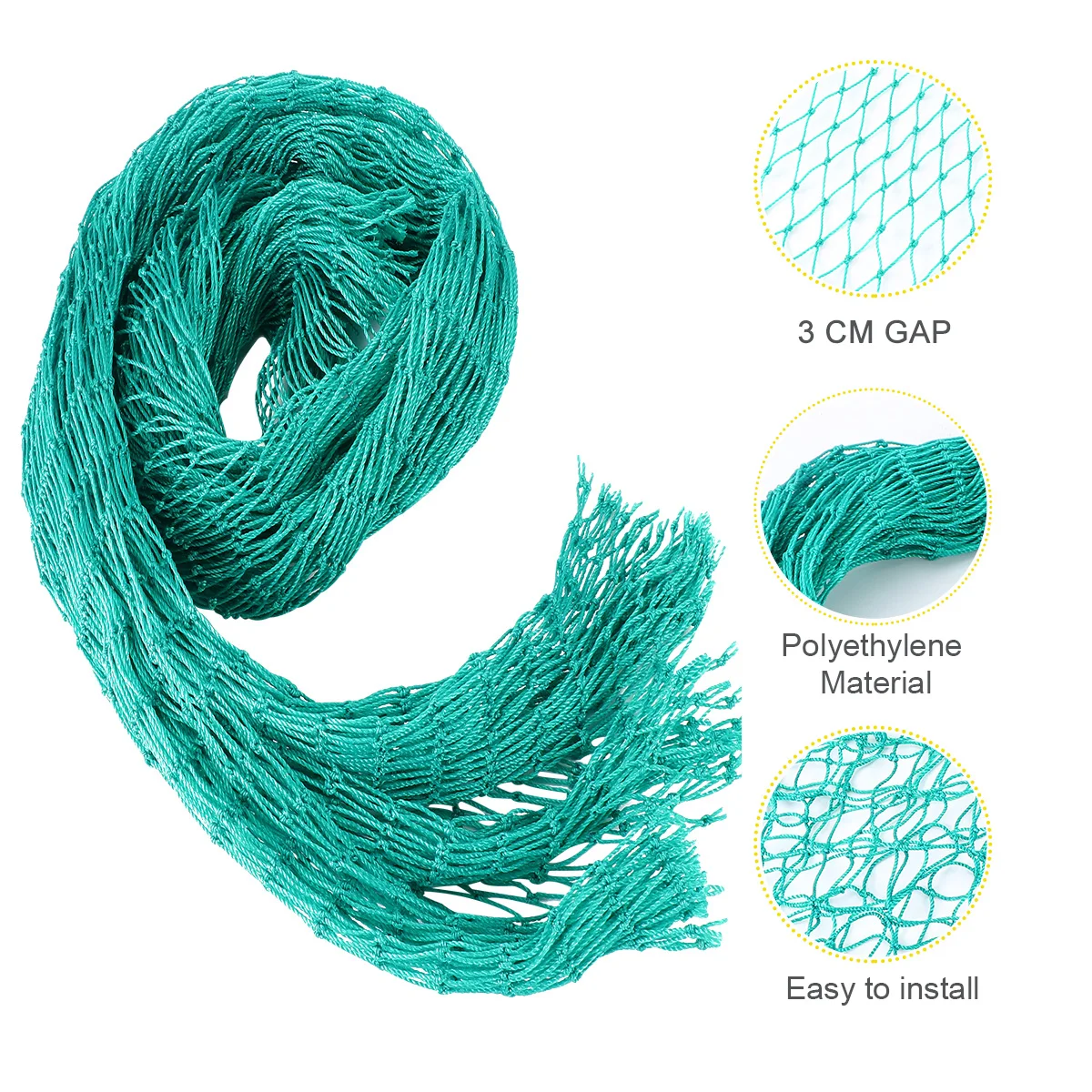 

Golf Course Netting Safety Mesh Stairs Protective 100D Premium Material Balcony Install Kids Pet Security